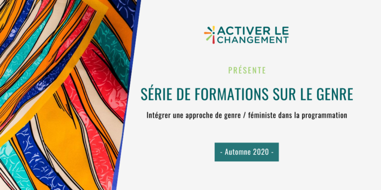 Série de formation sur le genre Session 1 – Bibliothèque de ressources